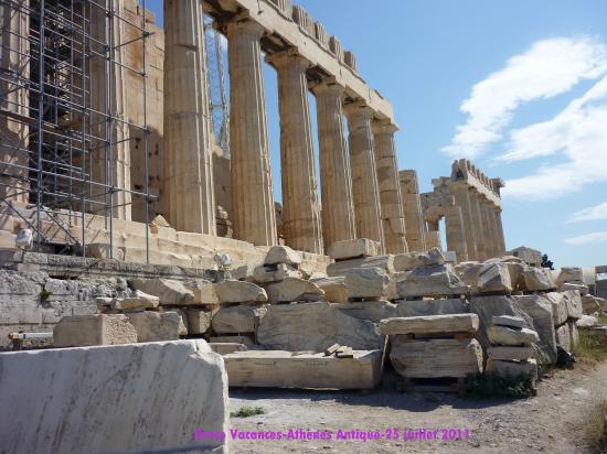 Le Parthénon à Athènes-Grèce