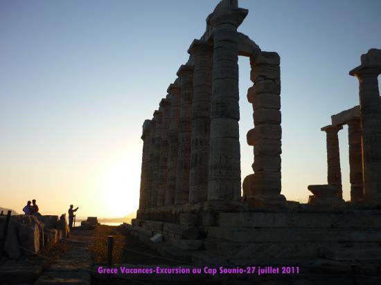 Au soleil couchant... Le Cap Sounio proche d'Athenes-Grèce