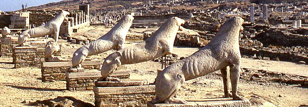Alignement des lion de Delos dans les Cyclades - img 2033 b